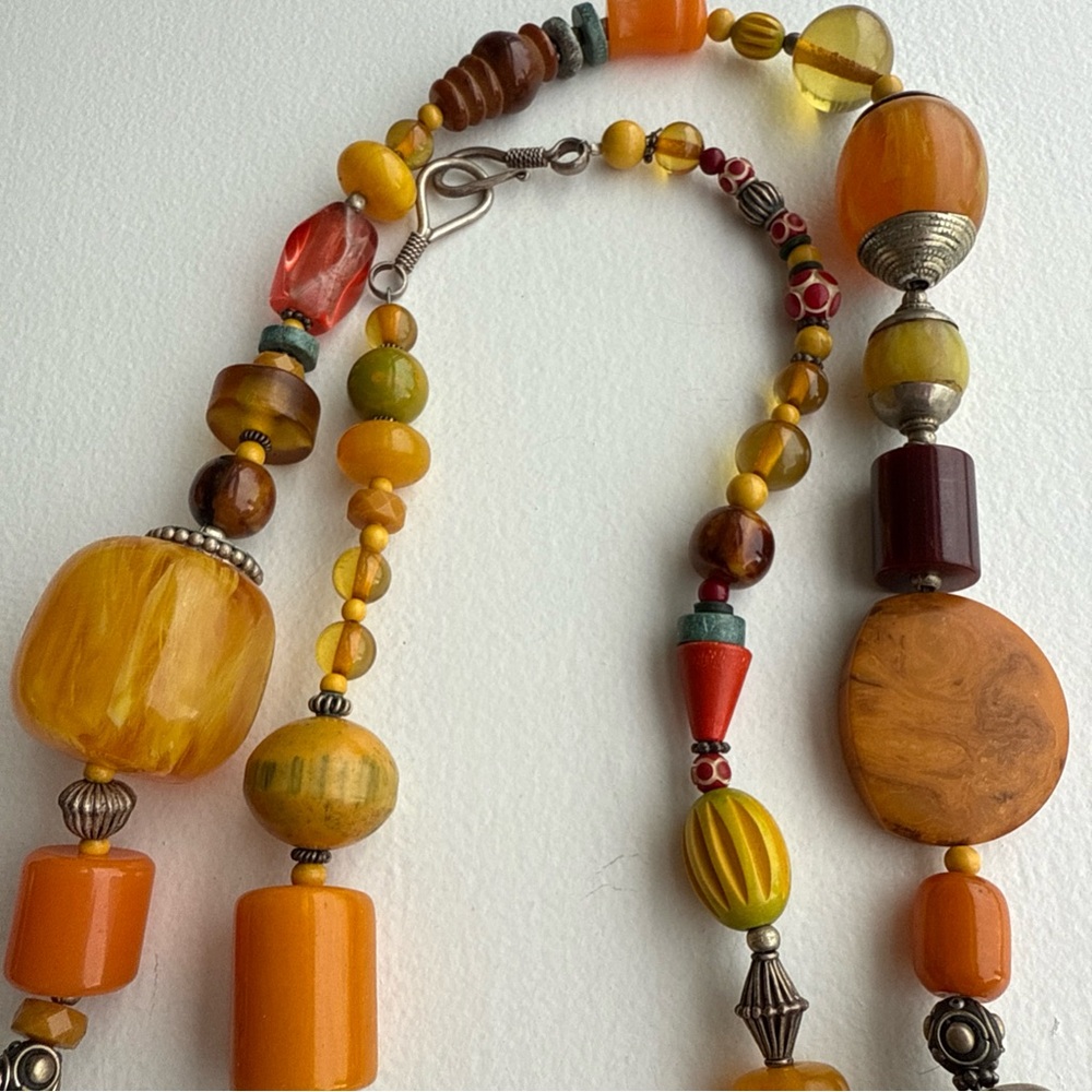 Multicolor 52” Bakerlite  Necklace